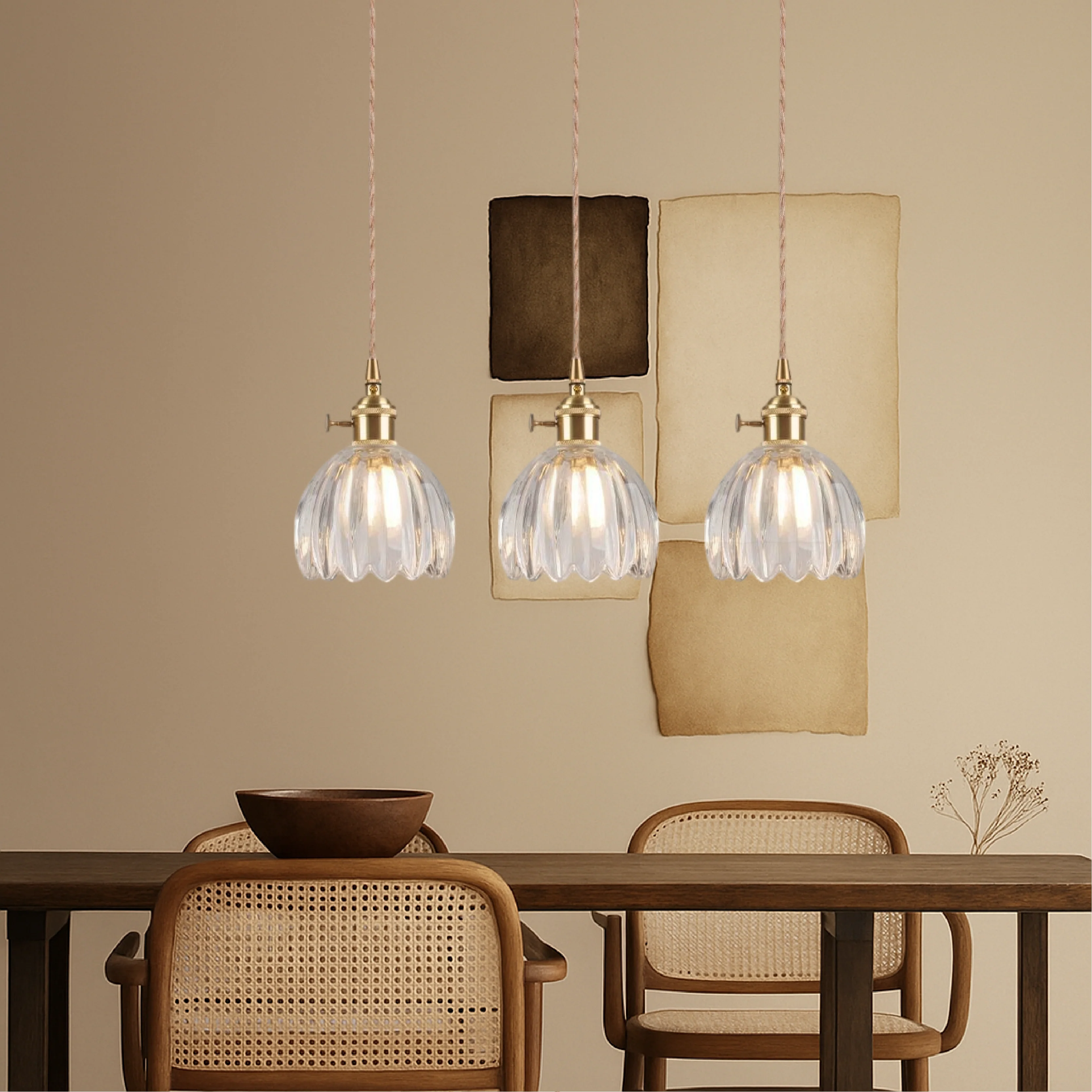 Japanese Glass Pendant Light - Image 6