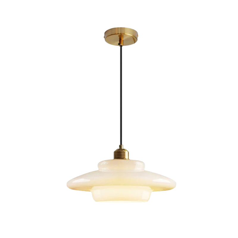 Milky White Glass Pendant Light - Image 6