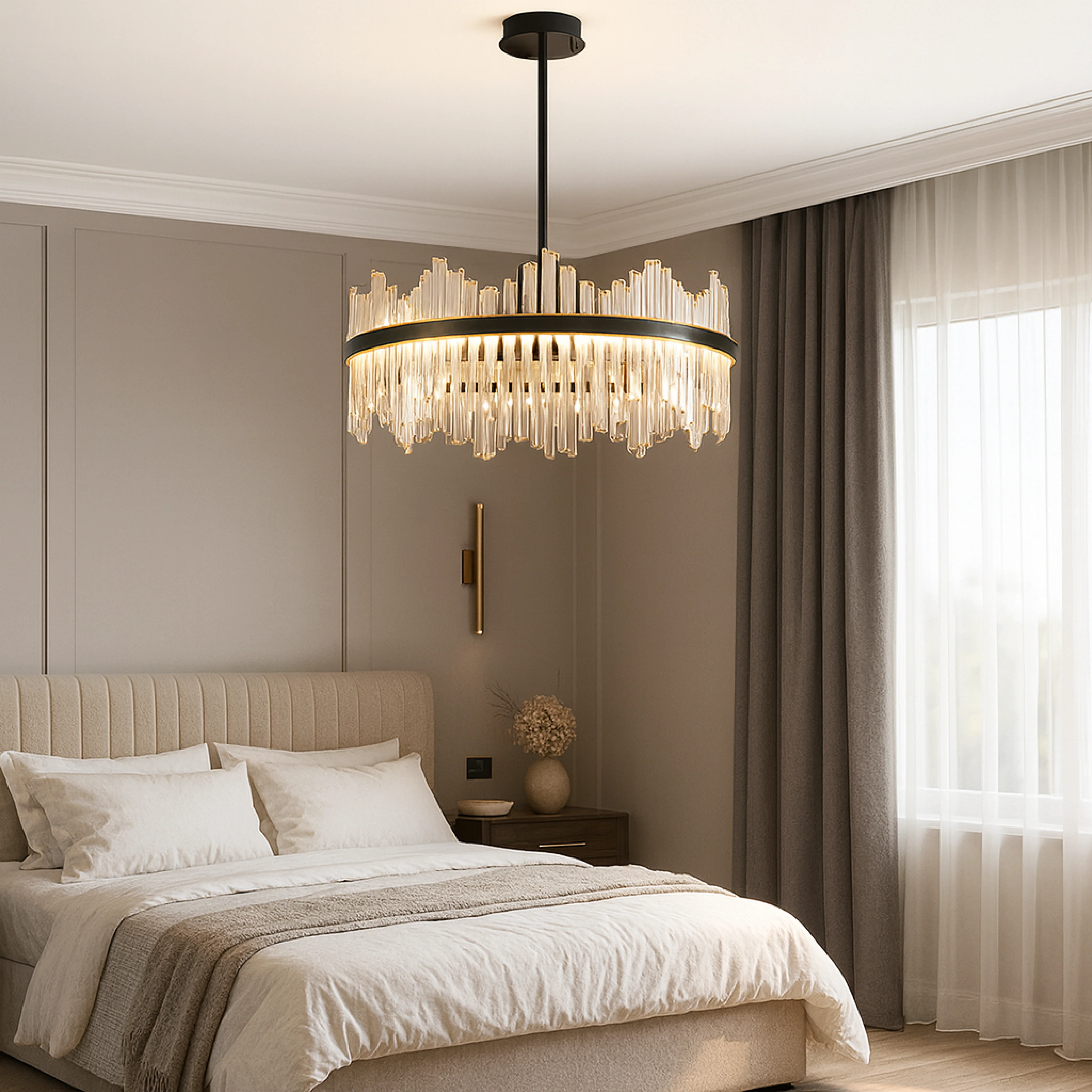 Terri Crystal Black Chandelier - Image 5